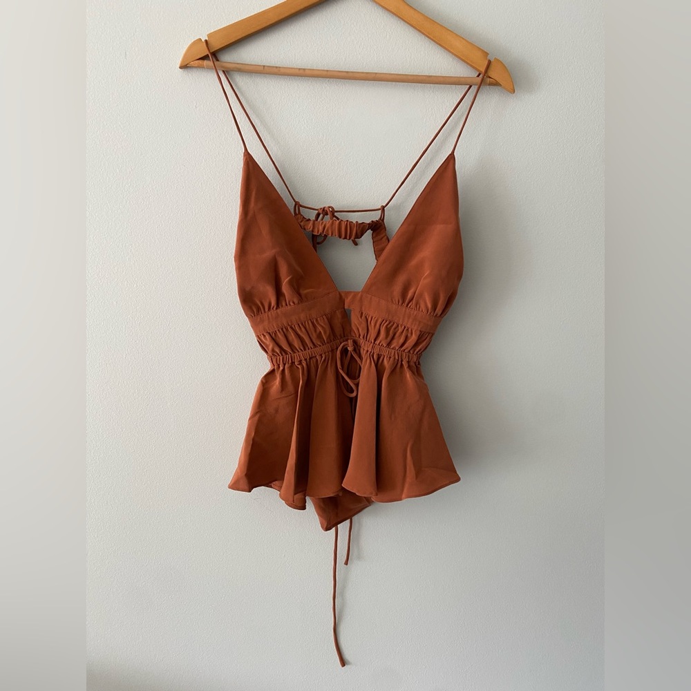 Joslin Burnt Orange Top. AU size 10, US size 6.